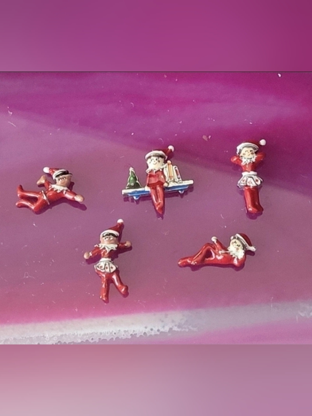 VHTF Origami Owl Sold Out 2019 Elf On The Shelf 5 Piece Charm Lot For Locket